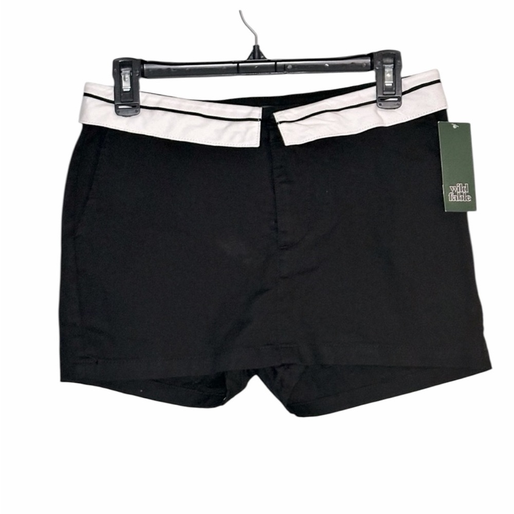 Wild Fable Black and White Women's High Waist Shorts - Size 4 - New With Tags